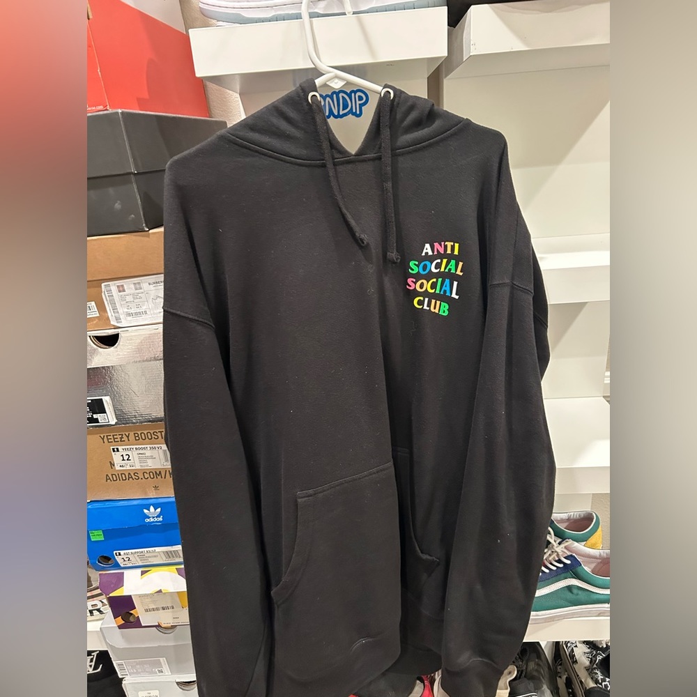 Anti social social club multi colored hoodie